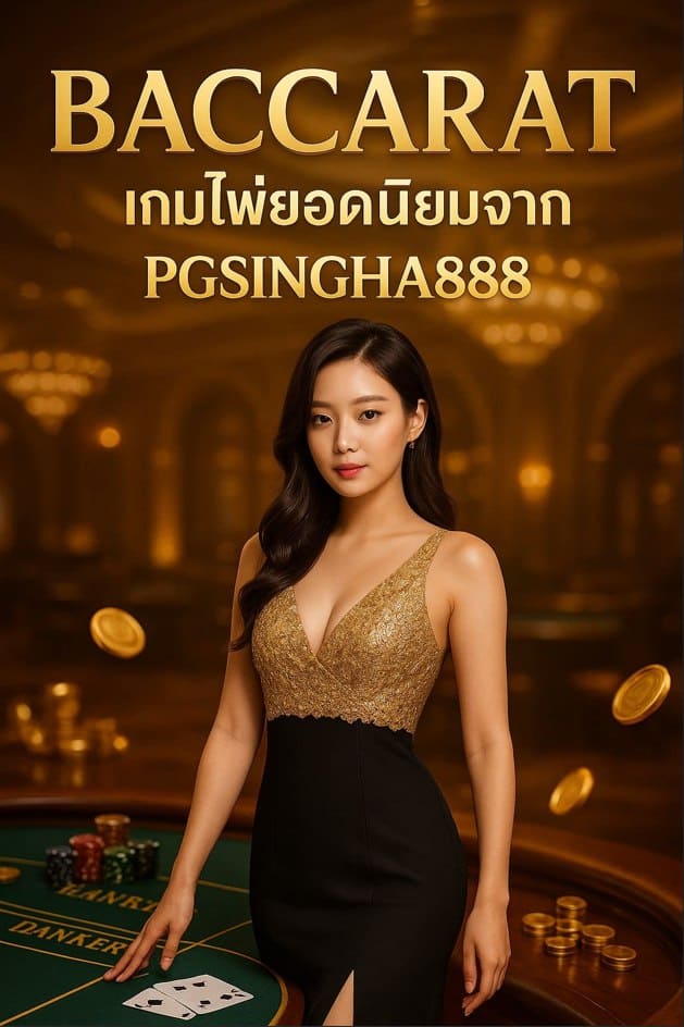 BACCARAT เกมไพ่ยอดนิยมจาก PGSINGHA888 เล่นง่ายได้เงินจริง