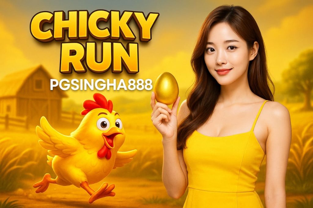 CHICKY RUN จาก PGSINGHA888 เกมไก่วิ่งลุ้นโชคสุดฮา โบนัสแตกไม่หยุด