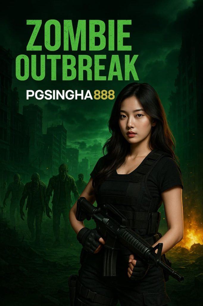 ZOMBIE OUTBREAK จาก PGSINGHA888 สล็อตซอมบี้ล่ารางวัลสุดมัน
