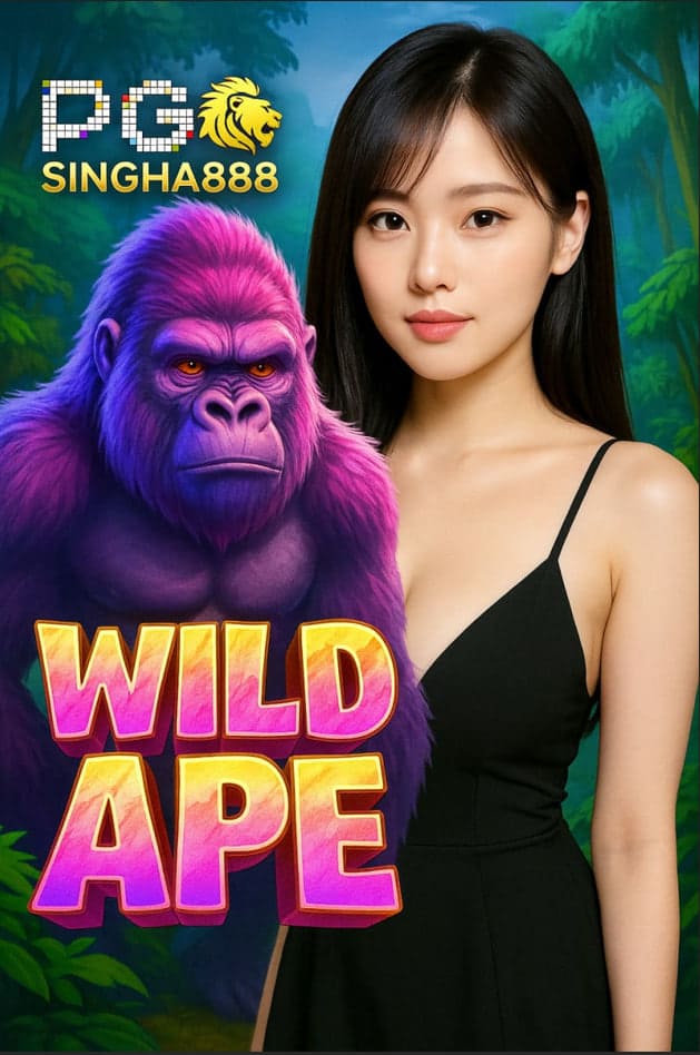 WILD APE สล็อตผจญภัยป่าลึกลับสุดตื่นเต้นจาก PGSINGHA888