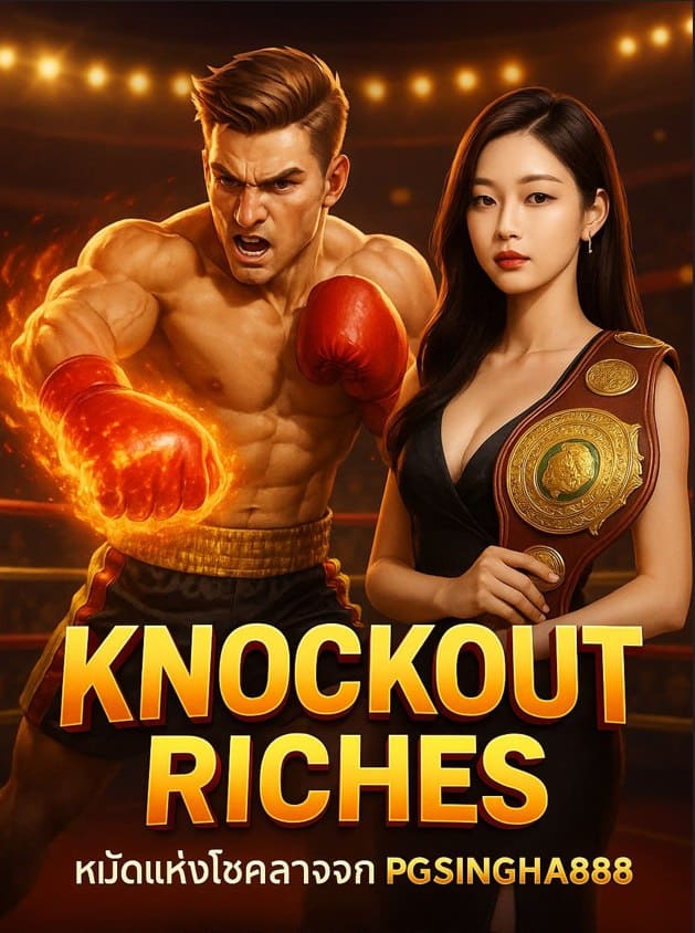 KNOCKOUT RICHES สล็อตนักชกทองคำจาก PGSINGHA888 แตกแรงเหมือนหมัดแชมป์โลก