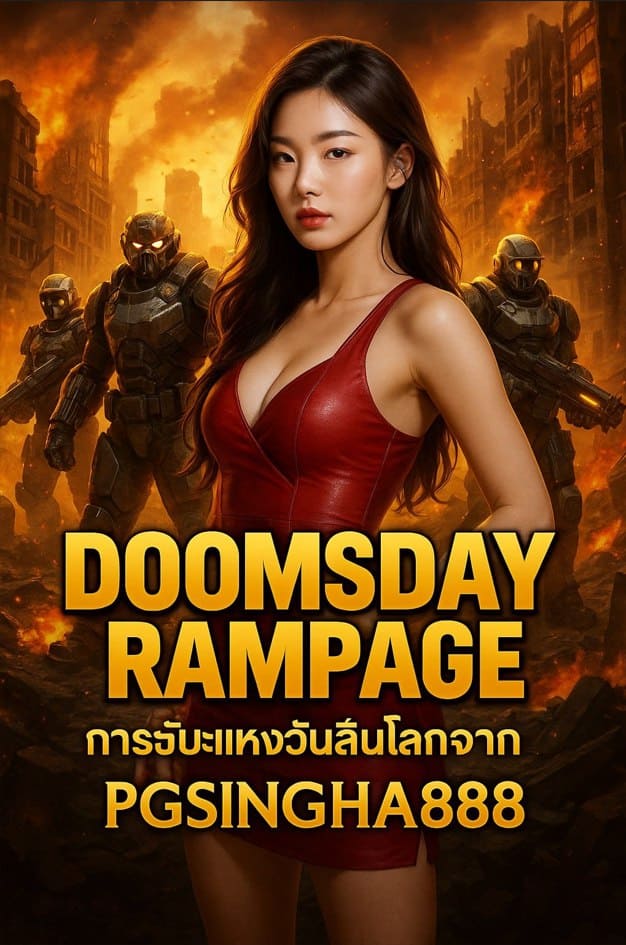 DOOMSDAY RAMPAGE เกมสล็อตวันสิ้นโลกจาก PGSINGHA888 เปิดศึกแห่งโชคชะตา ลุ้นรางวัลใหญ่เหนือขีดจำกัด
