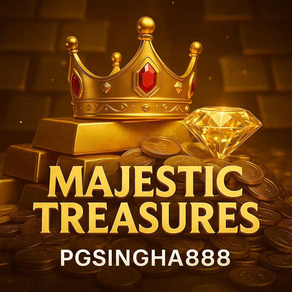 MAJESTIC TREASURES เกมสล็อตผจญภัยล่าสมบัติสุดคลาสสิก PGSINGHA888
