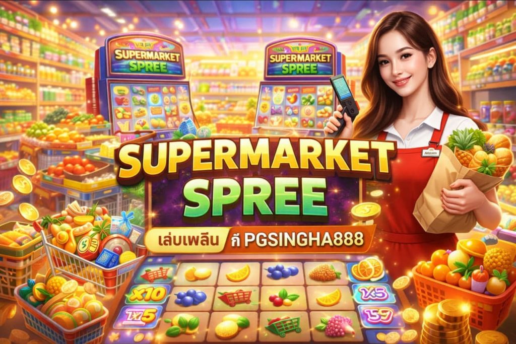 SUPERMARKET SPREE เกมสล็อตธีมซูเปอร์มาร์เก็ต เล่นเพลิน แตกสนุก ที่ PGSINGHA888