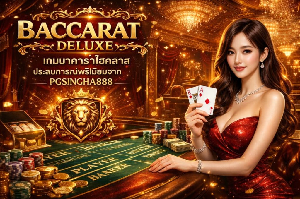 BACCARAT DELUXE เกมบาคาร่าไฮคลาส ประสบการณ์พรีเมียมจาก PGSINGHA888